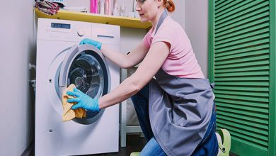 تمیز کردن و نظافت منظم قسمت‌های درونی و بیرونی لباسشویی